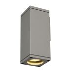SLV Theo Luce Da Parete Aluminium Grigio Piazza | Esterni - IP44 - Adatto per 1x GU10 