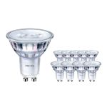 Confezione Multipack 10x Philips Corepro LED Faretti GU10 PAR16 4.6W 370lm 36D - 830 Luce Calda | Sostitutiva 50W