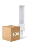 Confezione Multipack 10x Ledvance Dulux-D LED 7W - 830 Luce Calda -  | 2-Pin - Sostitutiva 18W