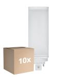 Confezione Multipack 10x Ledvance Dulux-TE LED 10W 1100lm - 840 Bianco Freddo | 4-Pin - Sostitutiva 26W