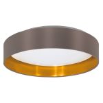 Eglo Luce da soffitto Maserlo 2 Acciaio Bianca 20W 2400lm - 830 Luce Calda - 