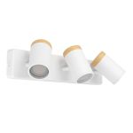 Eglo Luce da soffitto Consuma Bianca, Marrone | Adatto per 3x GU10